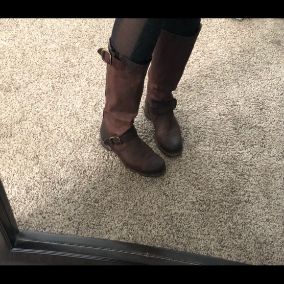 FRYE BOOTS Veronica Leather slouch Knee high - Picture 2 of 3